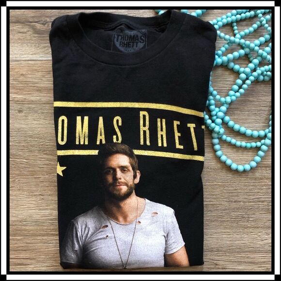 *** UNIQUE*** THOMAS RHETT Opening Act Band Shirt sz XS - Picture 1 of 6